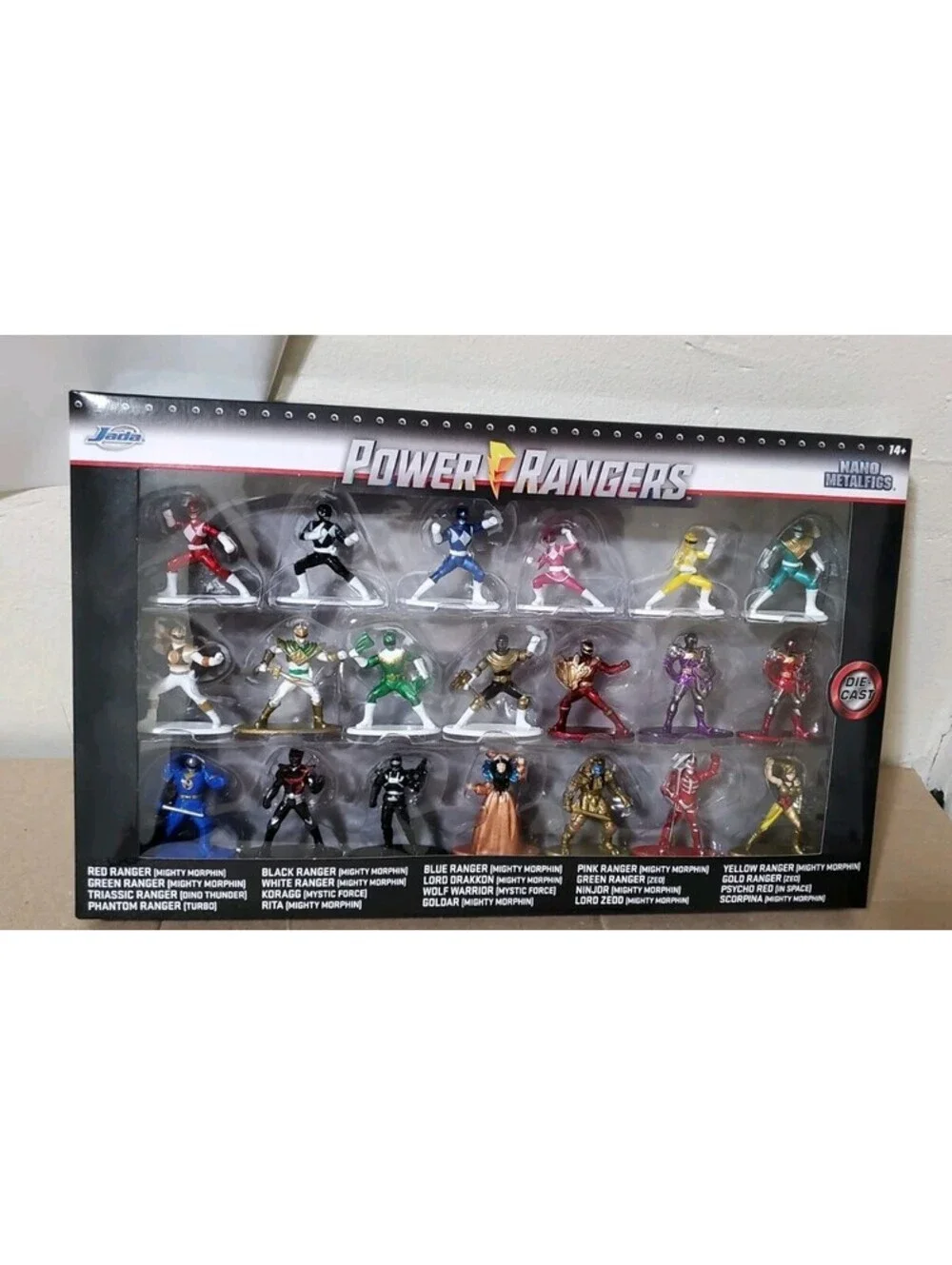 Power Rangers Jada Nano Metalfigs 20-Pack Die-Cast Mini Figures Set 30771 NEW